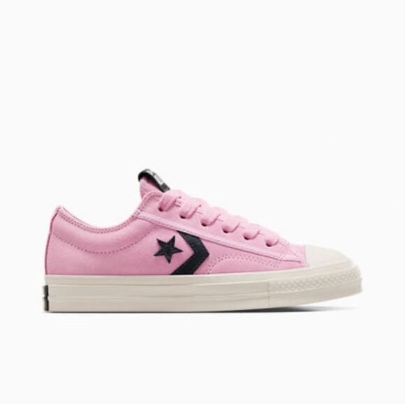 Converse Star Player 76 Black & Pink Suede Sneakers Shoes Size 13 - Picture 8 of 13